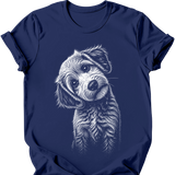 Schnoodle - Tilted Dog T-Shirt