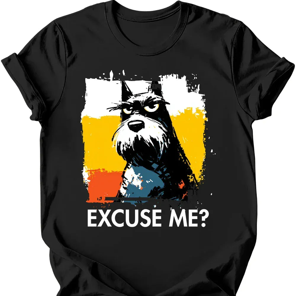 Scottish Terrier excuse me tee black