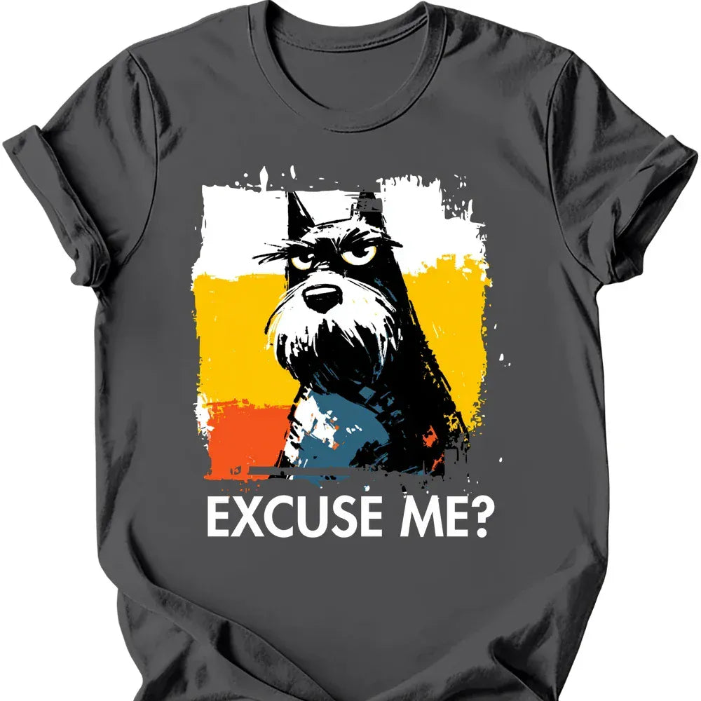 Scottish Terrier excuse me tee charcoal
