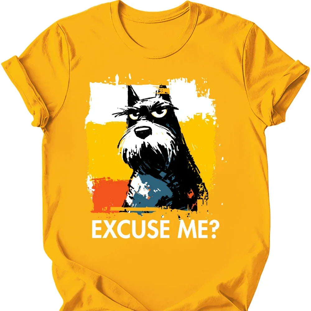 Scottish Terrier excuse me tee gold