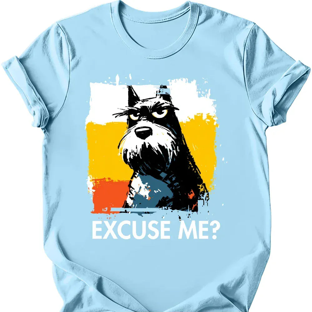 Scottish Terrier excuse me tee light blue