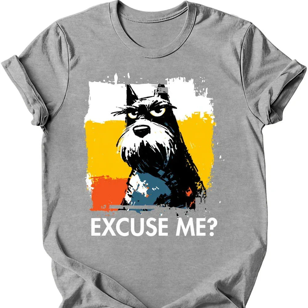 Scottish Terrier excuse me tee sport grey