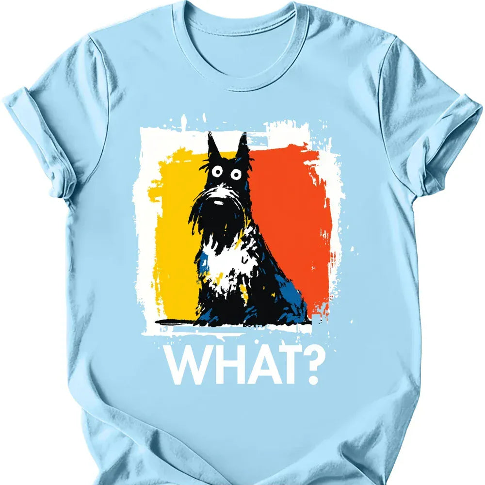 Scottish Terrier what dog shirt light blue color