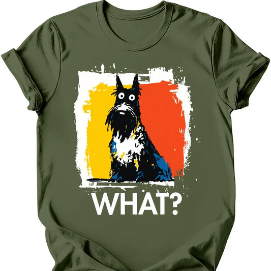 Scottish Terrier what dog shirt military green color