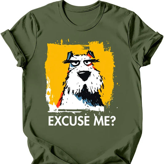 Sealyham Terrier excuse me tee military green