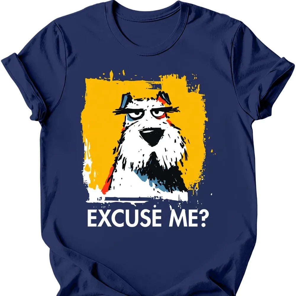Sealyham Terrier excuse me tee navy