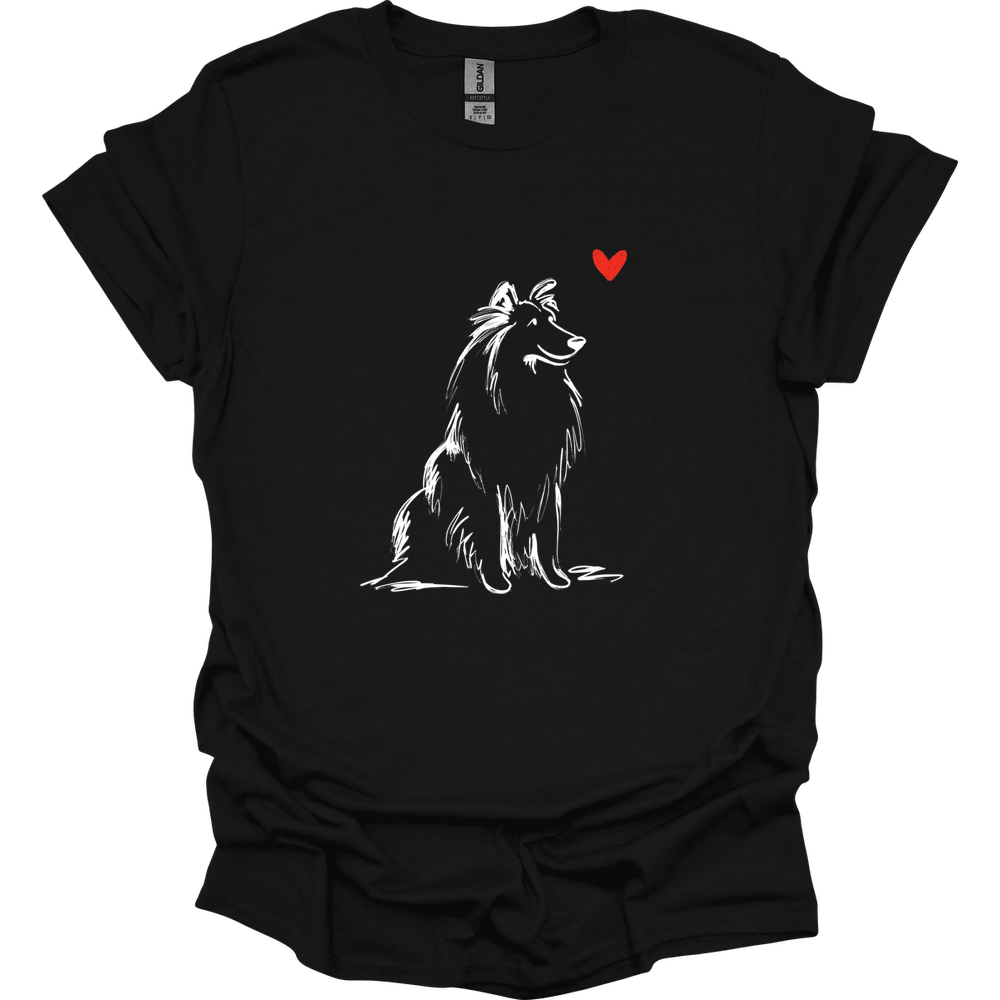 Shetland Sheepdog - Sketch Dog T-Shirt
