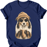 Shetland Sheepdog - Hipster Dog T-Shirt