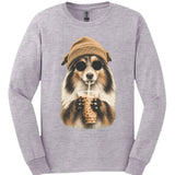 Shetland Sheepdog - Hipster Dog Long Sleeve