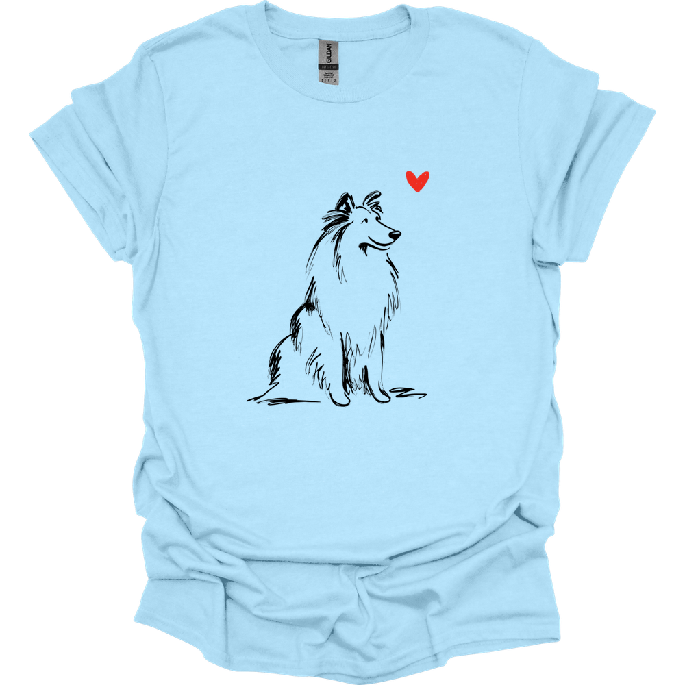 Shetland Sheepdog - Sketch Dog T-Shirt