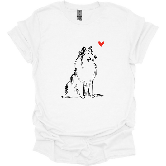 Shetland Sheepdog - Sketch Dog T-Shirt