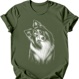 Shetland Sheepdog - Tilted Dog T-Shirt