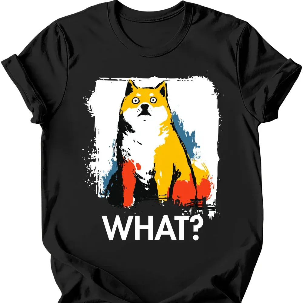 Shiba Inu what tee black
