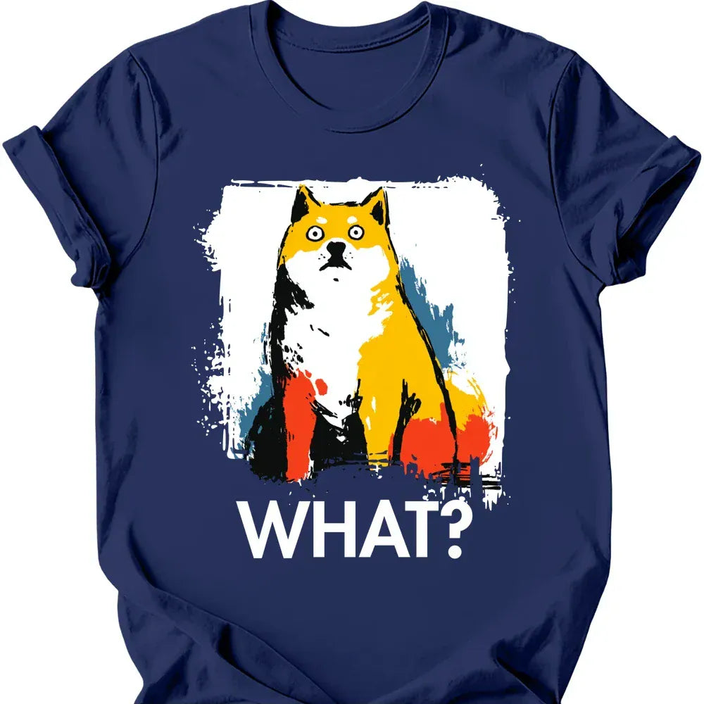 Shiba Inu what tee navy