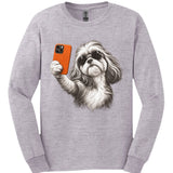 Shih Tzu - Selfie Dog Long Sleeve