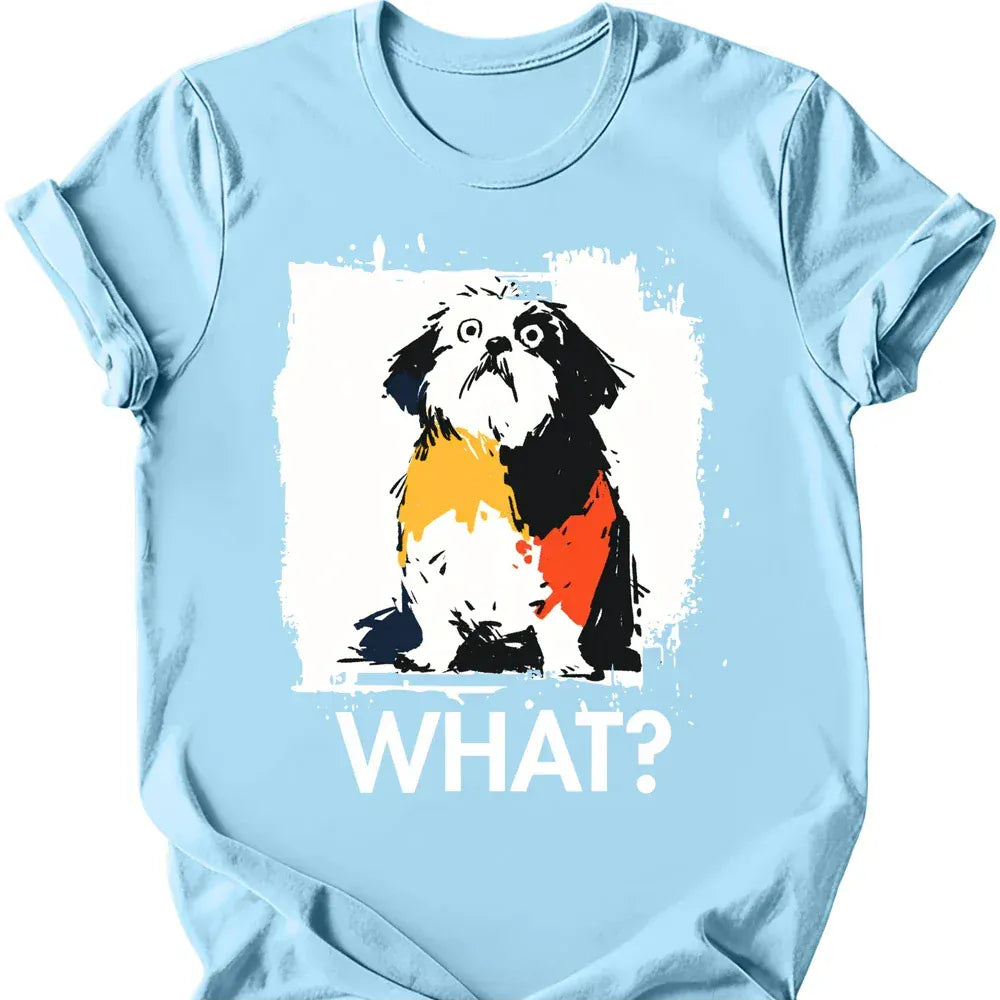 Shih Tzu what tee light blue