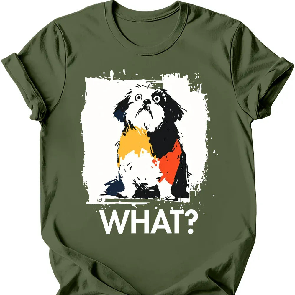 Shih Tzu what tee military green
