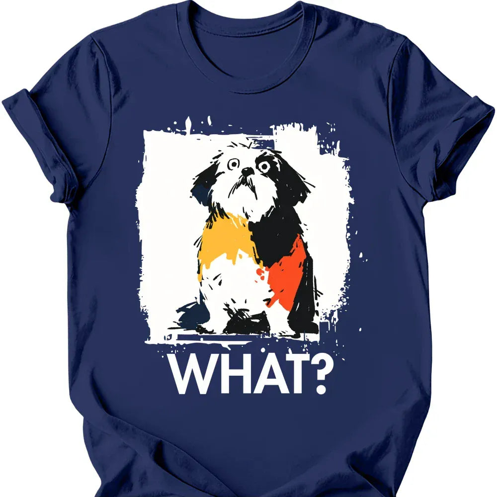Shih Tzu what tee navy