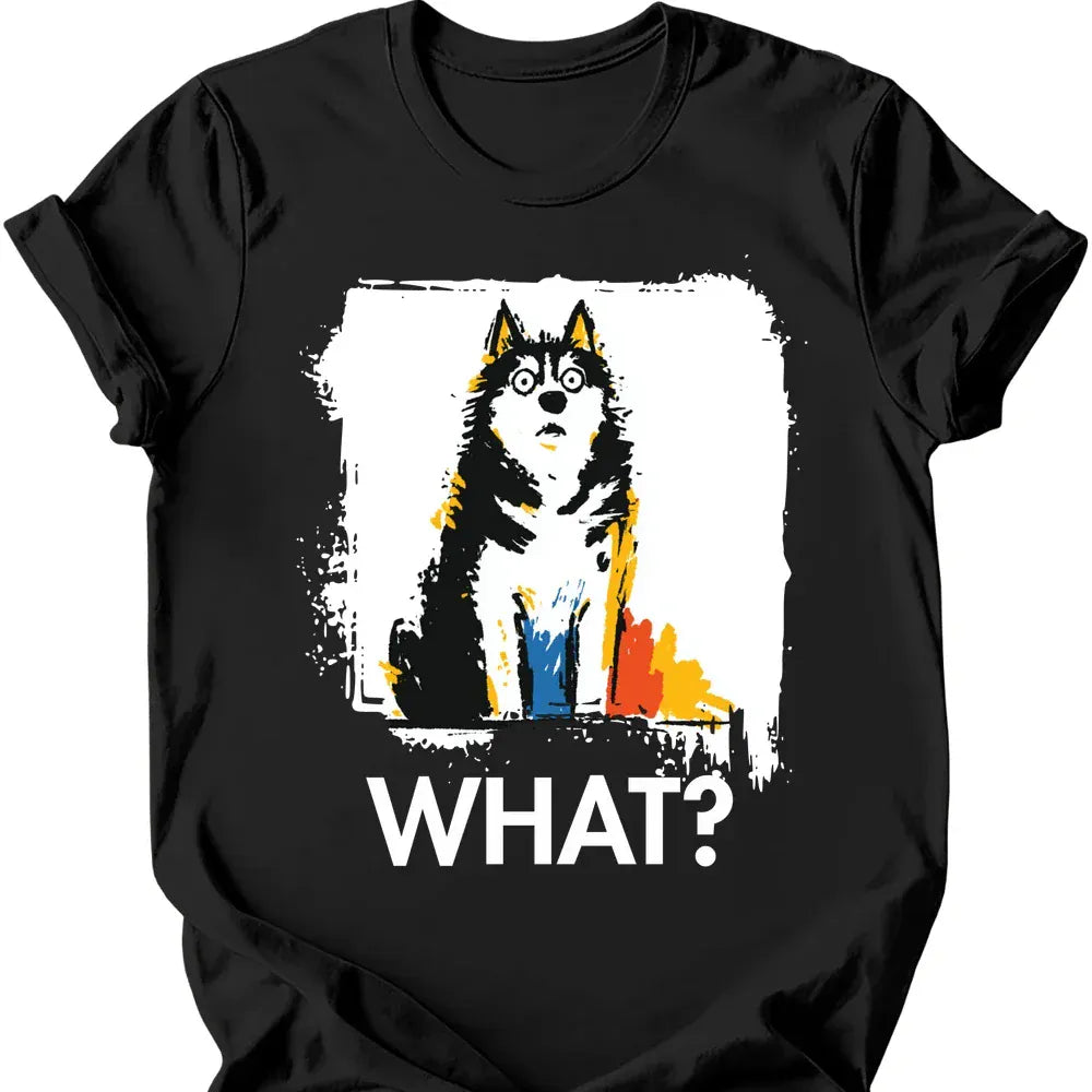 Siberian Husky what tee black
