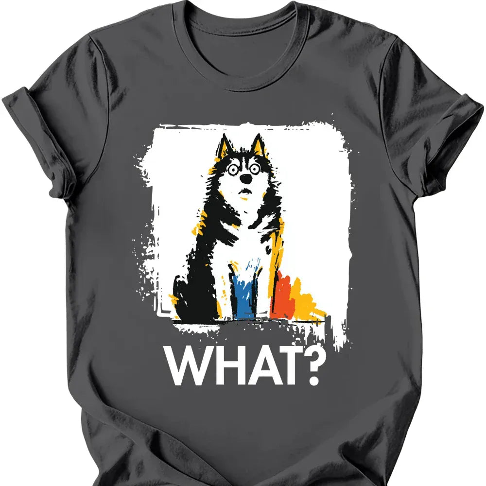 Siberian Husky what tee charcoal