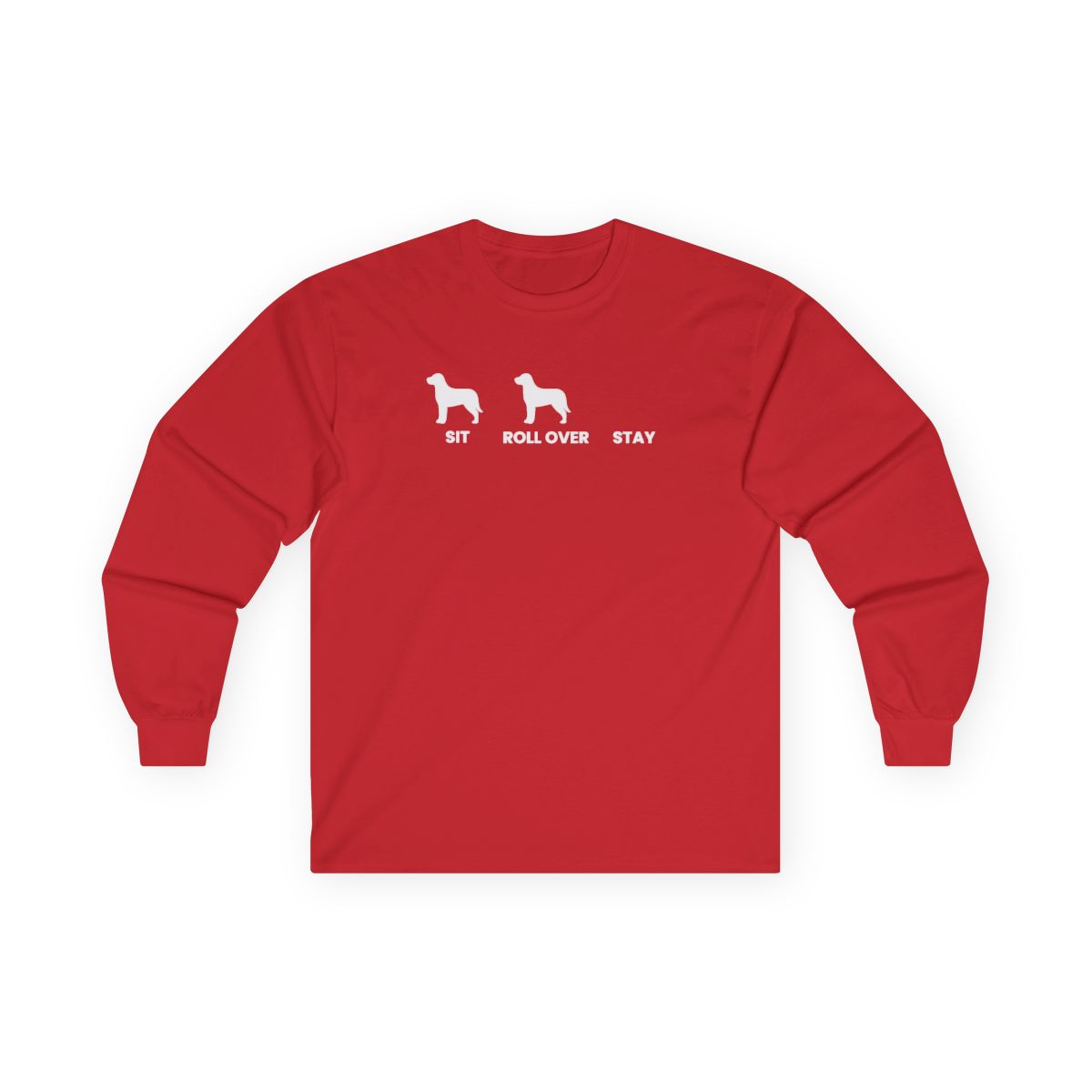 Sit Roll Over Stay Long Sleeve - Red