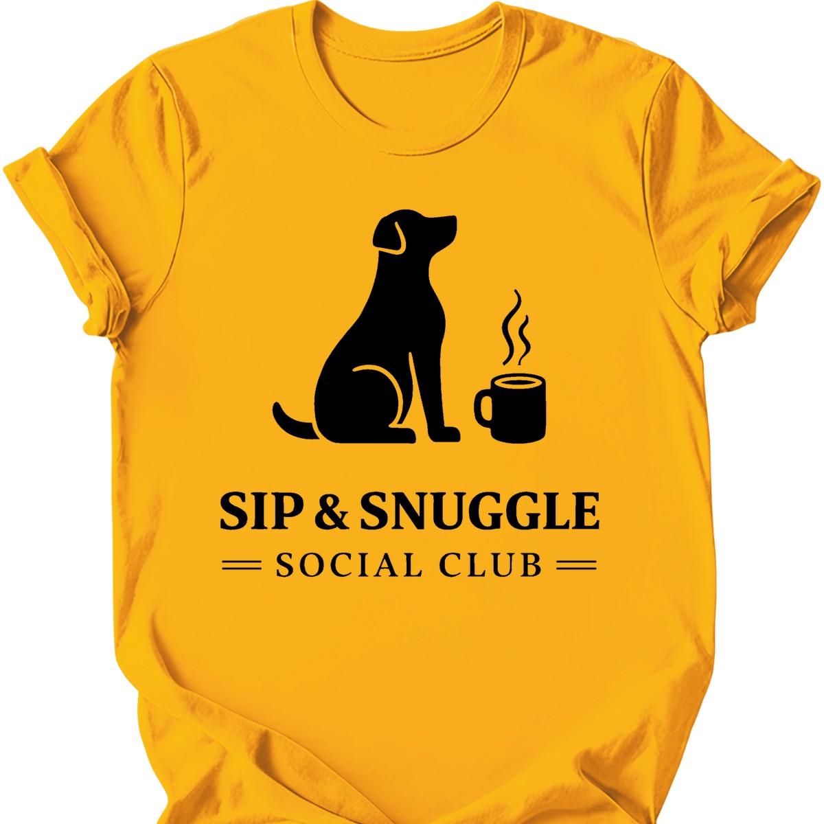 Social Club T-Shirt - Gold