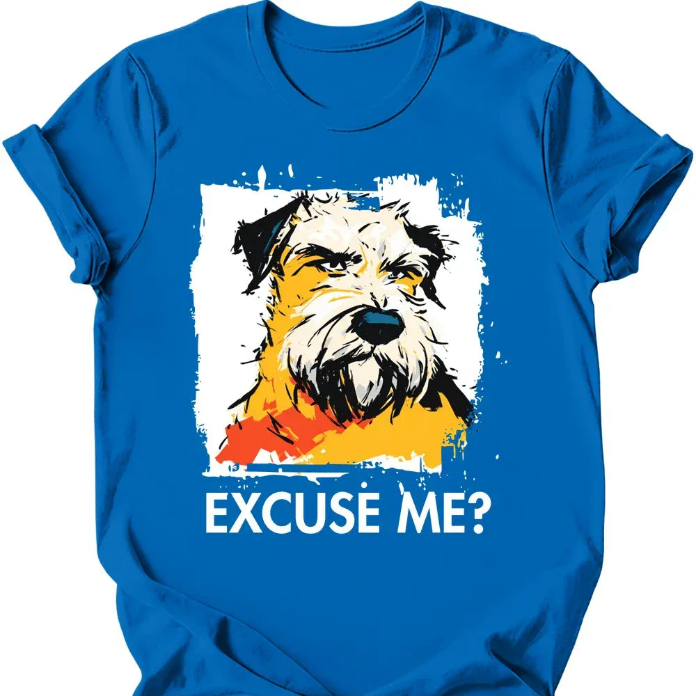 Soft Coated Wheaten excuse me tee royal