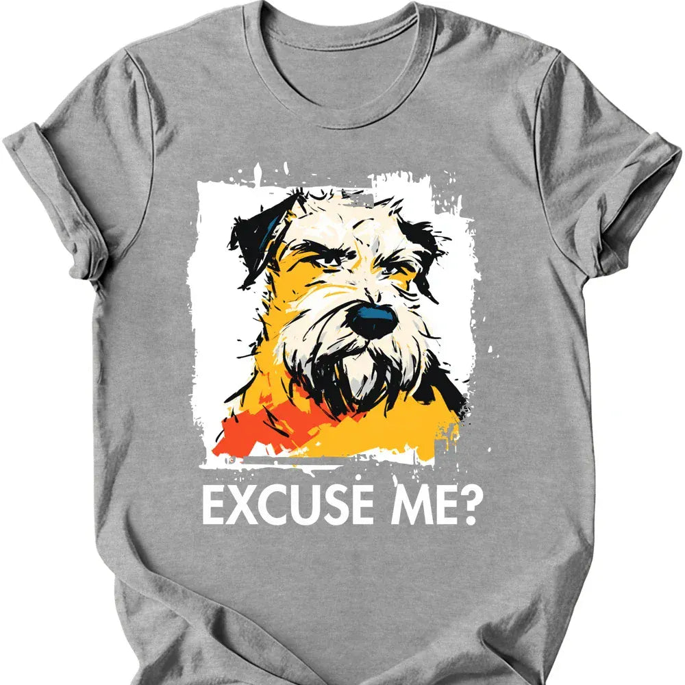 Soft Coated Wheaten excuse me tee sport grey