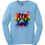 Splatter Paint Paw Long Sleeve