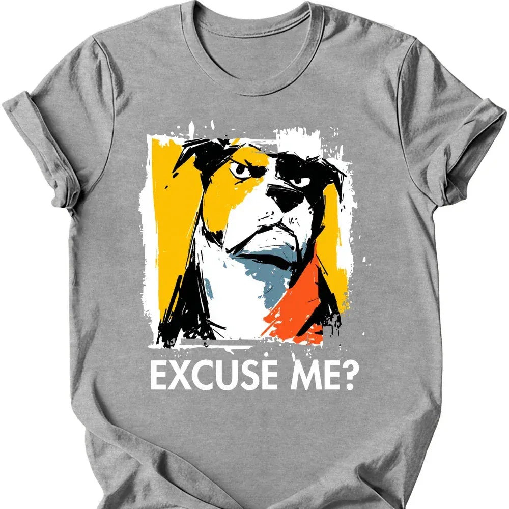 Staffordshire Bull Terrier excuse me tee sport grey
