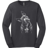 Staffordshire Bull Terrier - Tilted Dog Long Sleeve