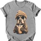 Staffordshire Pit Bull - Hipster Dog T-Shirt