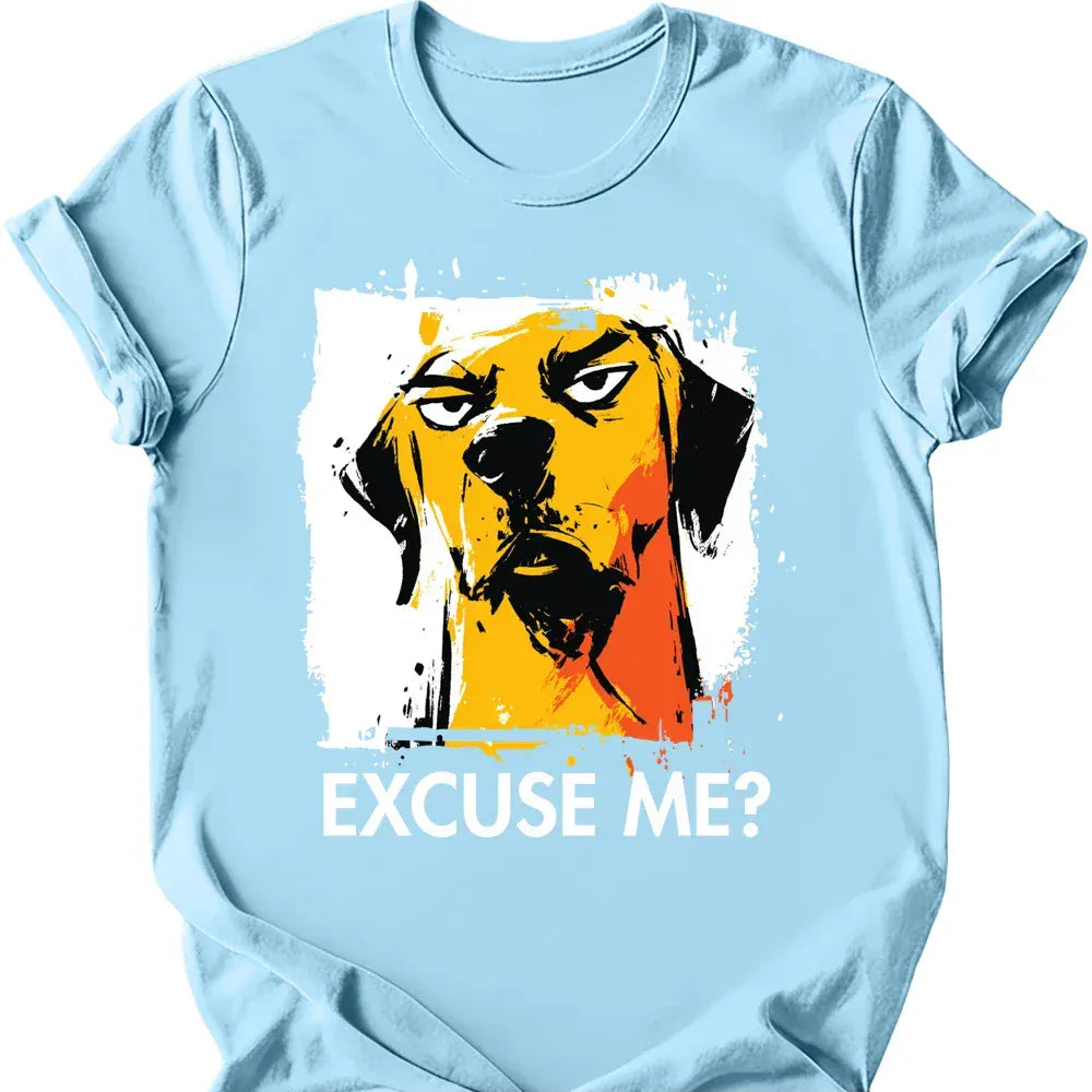 Vizsla excuse me tee light blue