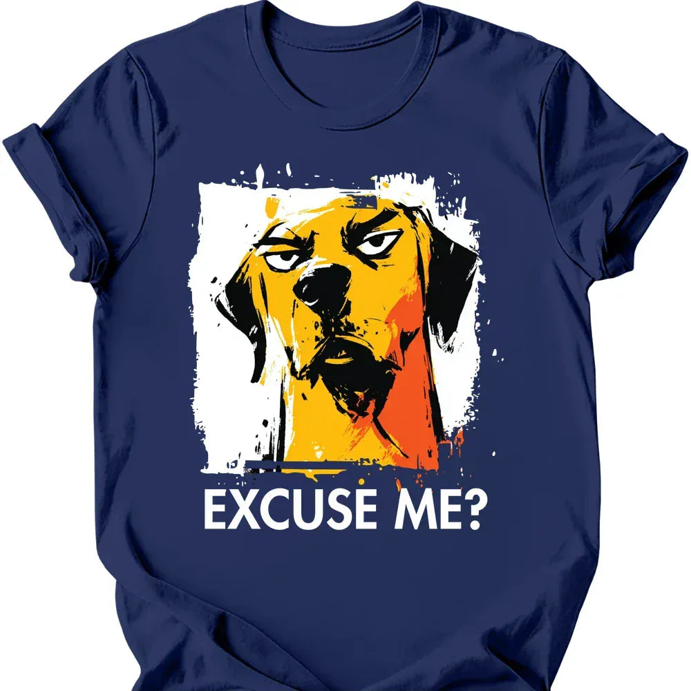 Vizsla excuse me tee navy