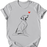 Vizsla - Sketch Dog T-Shirt