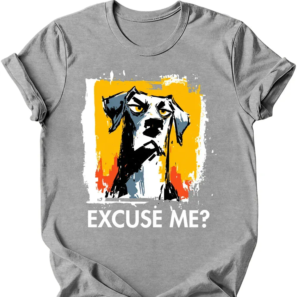 Weimaraner excuse me tee sport grey
