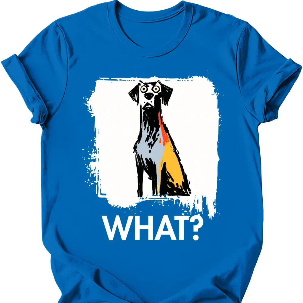 Weimaraner what dog shirt royal color