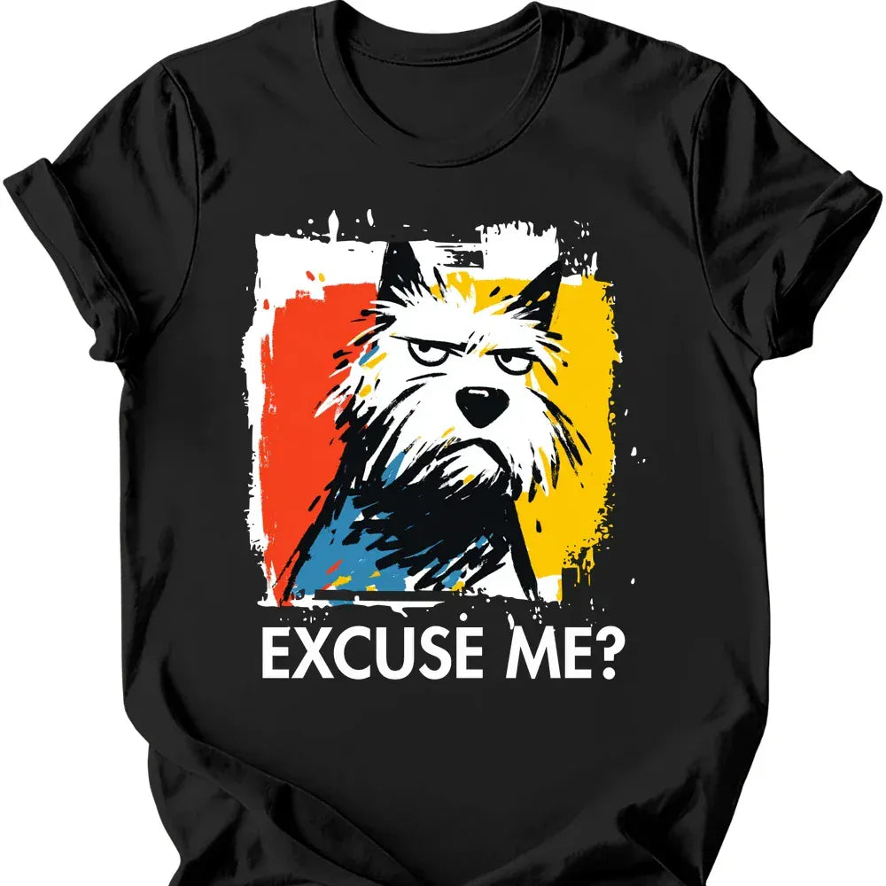 West Highland White Terrier excuse me tee black
