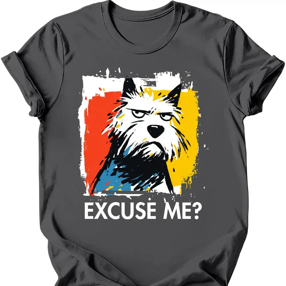 West Highland White Terrier excuse me tee charcoal