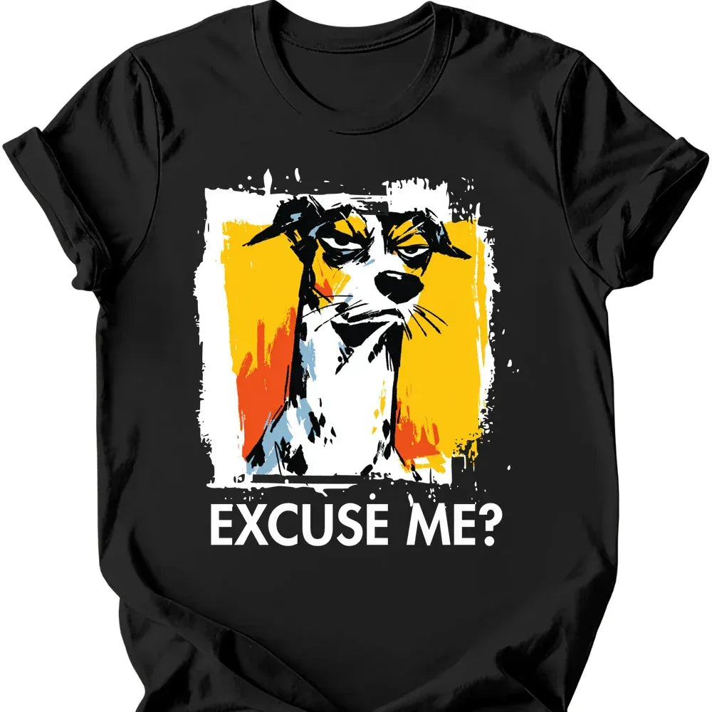 Whippet excuse me tee black