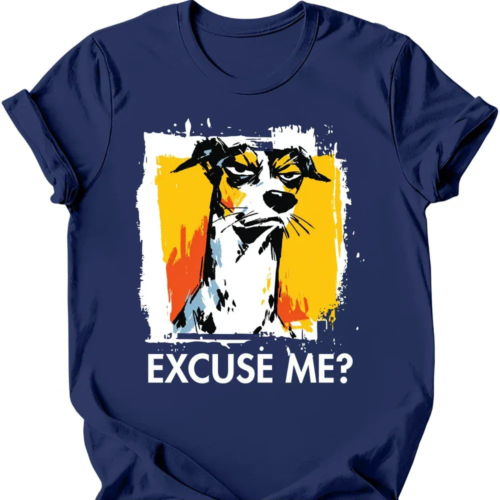 Whippet excuse me tee navy