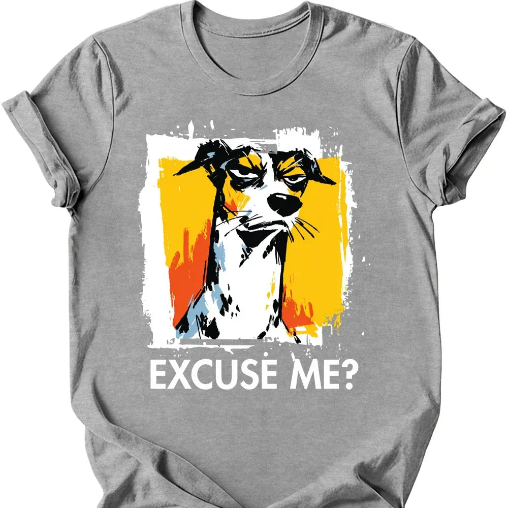 Whippet excuse me tee sport grey