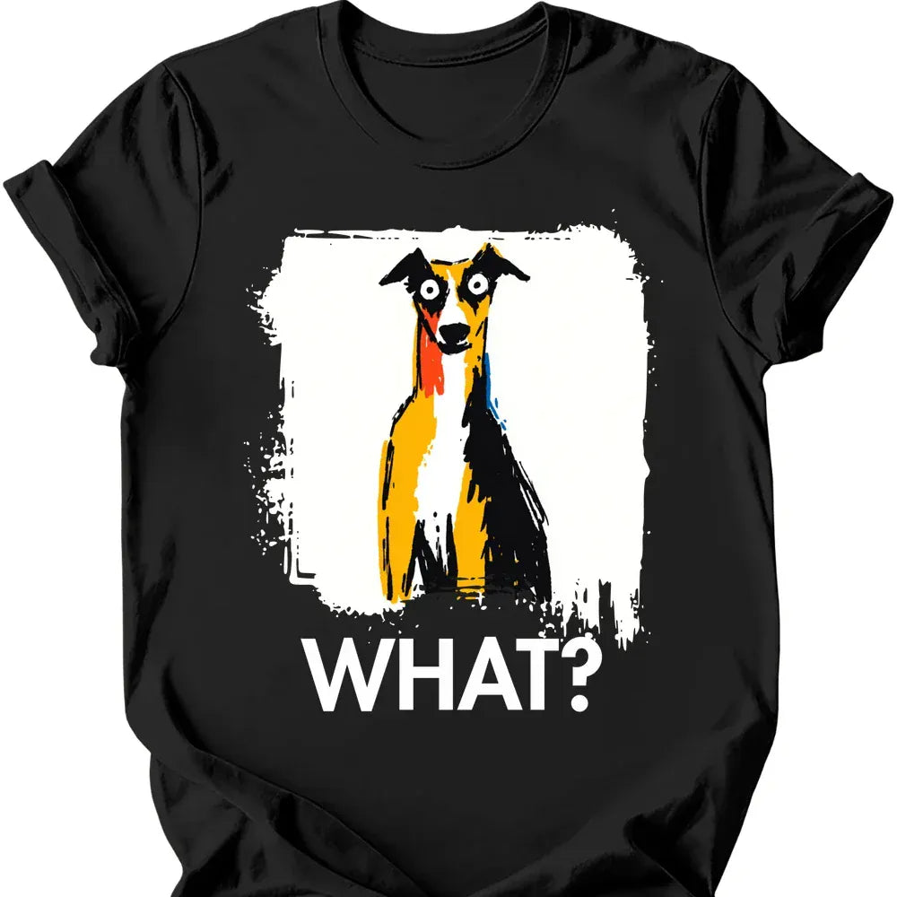 whippet what dog shirt black color