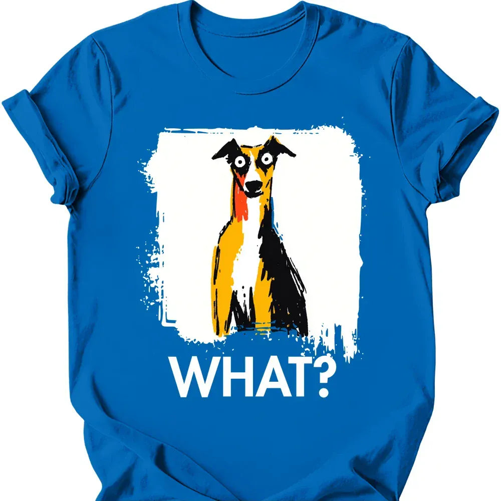 whippet what dog shirt royal color