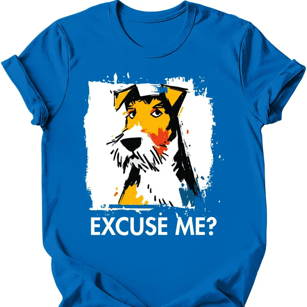 Wire Haired Fox Terrier excuse me tee royal
