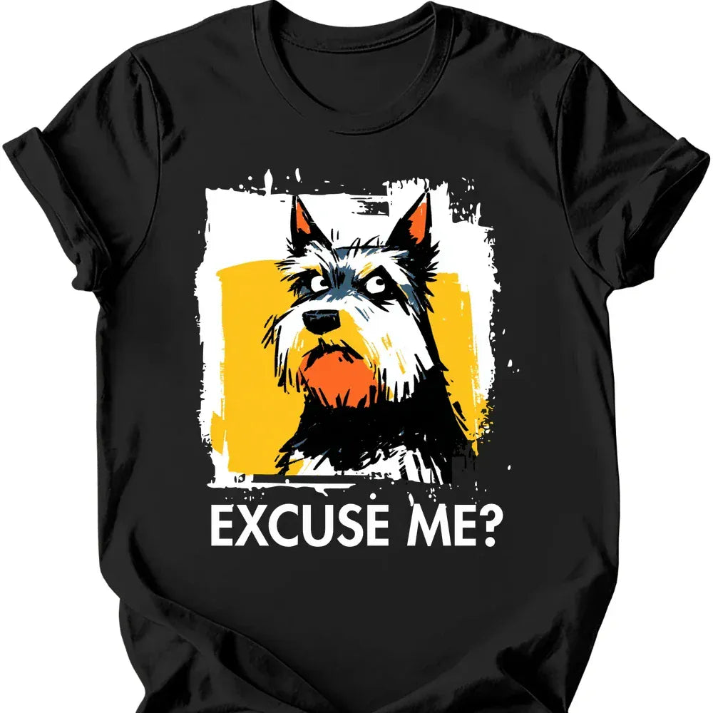 Yorkshire Terrier excuse me tee black