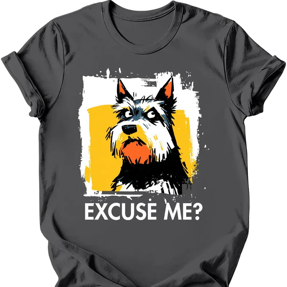 Yorkshire Terrier excuse me tee charcoal