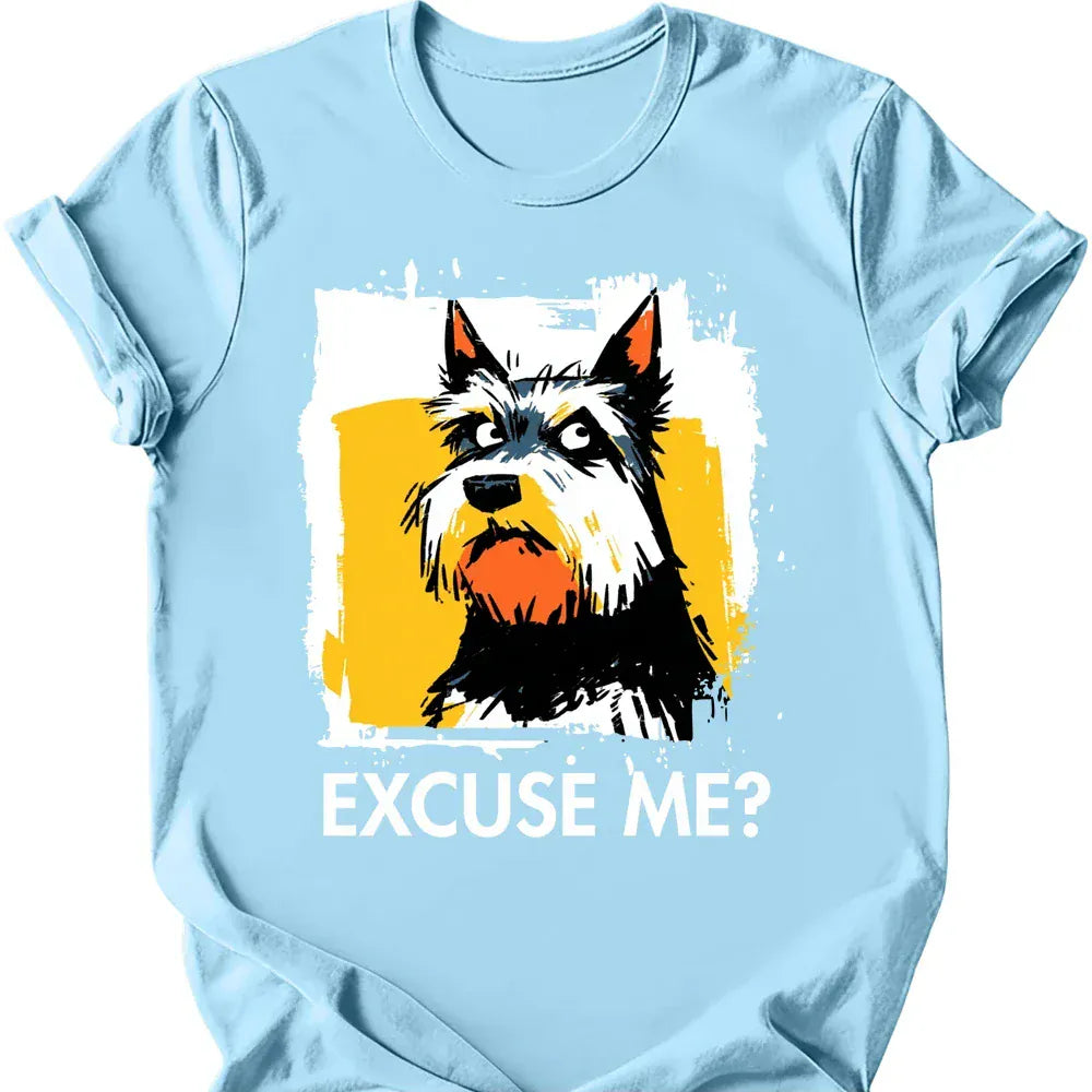 Yorkshire Terrier excuse me tee light blue